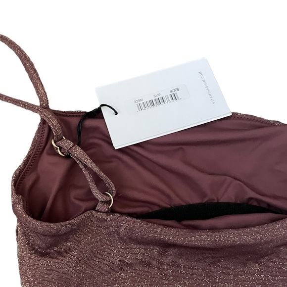 Nwt VITAMIN A jenna bodysuit supernatural metallic size 4/XS - Picture 5 of 6